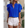 thumbnail image 3 of Womens Summer Tops Blue S, 3 of 7