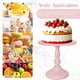 thumbnail image 5 of Juego de 8 piezas para tartas de metal, soporte de mesa de postre de 3 niveles, torre de exhibición de pasteles y bandeja para galletas para fiestas de cumpleaños, bodas, baby shower, 5 of 7