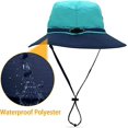 thumbnail image 3 of Sombrero de sol hombres mujeres plegable Anti UV al aire libre sombrero de cubo impermeable, 3 of 5