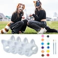 thumbnail image 2 of Sylvtty Cat Masque DIY Set White Paper Cat Masque with Eye Mesh Faux Fur Unfinished Cat Masque for Kids Adults DIY Painting, 2 of 7