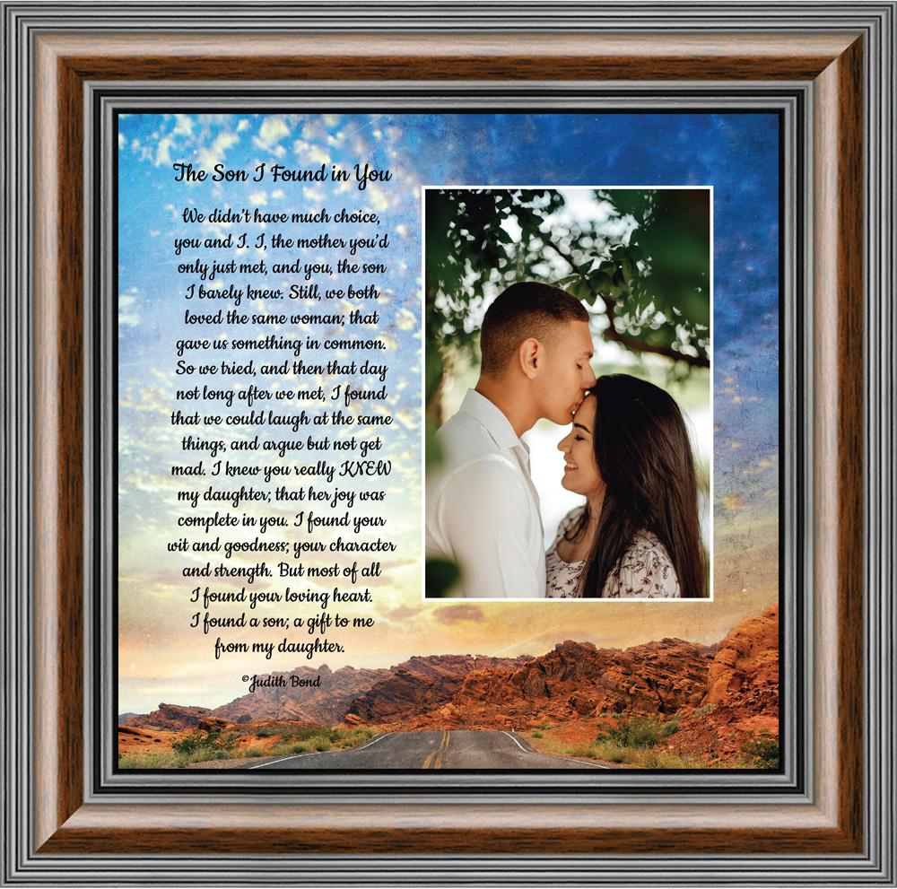 mother son wedding picture frame