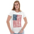 thumbnail image 4 of USA American Flag Distressed Vintage Womens Slim Fit Graphic Tee Brisco Brands M, 4 of 6