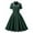Green, variant on Kaemgyyd 1950s Vintage Dress for Women Short Sleeve Style Cocktail Flowy a Line Dresses Lapel Solid Color Casual Outfit