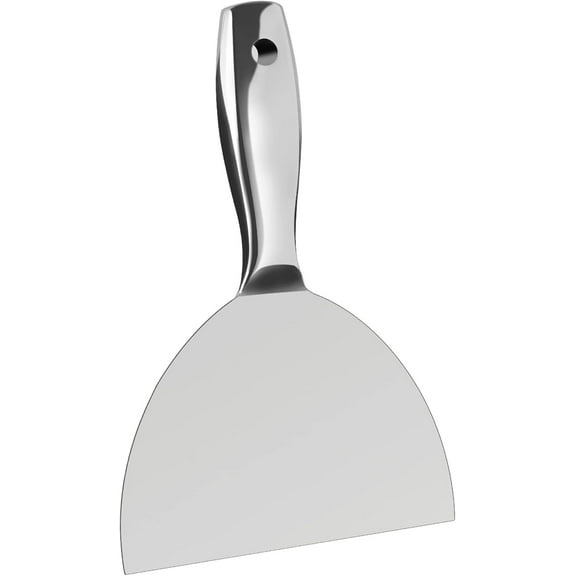 Putty Knife 6 Inch,One Piece Premium Polished All-Stainless Steel Scraper Tool for Drywall Finishing,Professional Grade Putty Blade for Scraping Paint, Taping
