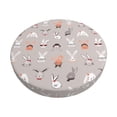 thumbnail image 1 of Disketp Various Rabbits Funda Redonda para Taburete, Funda de Cojín para Silla de Bar Suave y Elástica-13 inch, 1 of 7