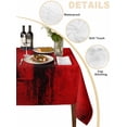 thumbnail image 2 of Red Table Cloth, Retro Oil Painting Modern Abstract Art Aesthetics Waterproof Tablecloth for Rectangle Tables, Reusable Washable Fabric Table Cover for Restaurant Kitchen Dining Tables 60"x84", 2 of 6