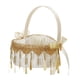 thumbnail image 4 of Cesta de flores para niña, mango cómodo, símbolo de amor delicado, estilo europeo para suministros para fiesta de boda, accesorios nupciales, Dorado perfecl Cesta floral de boda, 4 of 8