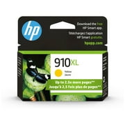 HP 910XL High-Yield Yellow Ink Cartridge, 825 Pages, (3YL64AN#140)