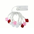 thumbnail image 3 of Heart-shaped Battery-operated String Lights, Three-color Mix-and-match Decorative Lights, Valentine’s Day Party Wedding Ambient Decoration Lights, 4.92ft/1.5m, C, 3 of 7