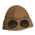 thumbnail image 1 of Windproof Ski Caps With Removable Glasses Thicken Sports Multi-function Cap, Khaki, 1 of 5