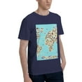 thumbnail image 2 of Bingfone World Travel Line Icons Map Men'S Loose Fit Short-Sleeve Pocket T-Shirt, 2 of 7