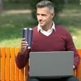 thumbnail image 7 of 20oz Tumbler with Lid and Straw Stainless Steel Tumbler Cup Vacuum Insulated Double Wall Travel Coffee Mug Perfect for Car Cup Holders(Navy Blue 1 Pack), 7 of 7