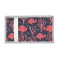 thumbnail image 2 of JIALIOU Nylon Trifold Card Wallet with ID Window Zipper Pocket for Men Women Teen Fishes and Coral, 2 of 7