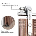 thumbnail image 6 of TSMST 5.5FT Sliding Barn Door Hardware Kit, Stainless Steel Heavy Duty Sturdy Barn Door Track for Double Wood Door, Slide Smoothly Quietly (I style), 6 of 7