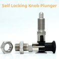 thumbnail image 4 of 2PCS Stainless Steel Plunger Pin Tool Chest Toolbox Locking Plunger Hand Retractable Spring Plunger Self Locking Indexing Plunger Spring Loaded Plunger Knob Quick Release Pull Ring Pin Fine Teeth M12, 4 of 5