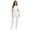 White, variant on Coveralls for Women One Piece Scrubs Rompers Short Sleeve Unitard Zipper Front Medical Uniform Blue XXL