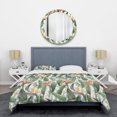 thumbnail image 3 of Designart 'Pattern Tropical Flowers' Juego de Funda Nórdica Tropical, 3 of 5