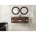 thumbnail image 6 of James Martin Vanities 860-V60d-3Af Sonoma 60" Wall Mounted Double Basin Wood Vanity Set, 6 of 6