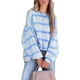 thumbnail image 5 of Long Sleeve Top, Stripe Print Oversized Sweatshirt Dropped Shoulder For Shopping ANGGREK Otros, 5 of 6