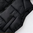 thumbnail image 6 of Xdegoge Girls Puffer Vest Zip Up Sleeveless Lightweight Warm Padded Hooded Jacket Fall Winter Drawstring Hem Fashion Outerwear with Pockets, 6 of 9
