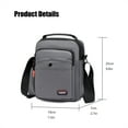 thumbnail image 2 of Crossbody Bags for Men Women Teens Messenger Bag Waterproof Oxford Nylon Crossbody Sling Bag Grey, 2 of 6