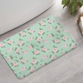 thumbnail image 2 of Pioneer Flower Floral Print Pattern Bathroom Rugs Mat, Non Slip Microfiber Bathroom Rug with Rubber Backing, Soft Mats for Bathroom Floor Tub Shower, 17"x27", 2 of 5