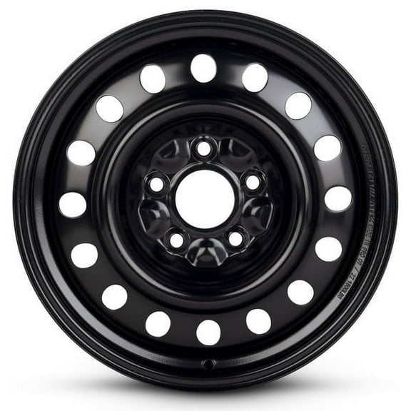 New OEM Replacement Wheel 17x7.5 in for 2020-2024 Jeep Gladiator Painted Black 17 inch Steel Rim