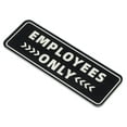 thumbnail image 1 of Unique Bargains Employee Only Sign 9'x3' Self Adhesive Staff Only Sticker Black, 1 of 6