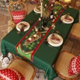 thumbnail image 3 of Mantel impermeable para mesa de centro, decoración Rectangular de lujo, color rojo, Año Nuevo, navidad, 3 of 5