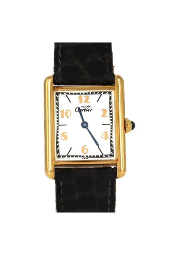 Pre-Owned Cartier Must Tank 1925 LM GP W1008254 Quartz Watch (Good)