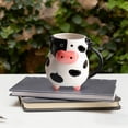 thumbnail image 3 of Ywbawe 20 Ounce Ceramic Cow Shaped Mug Large Capacity Coffee Cup for Kitchen Home Office Use 1 Count, 3 of 14
