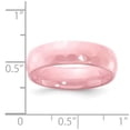 thumbnail image 4 of Ceramic Pink Faceted 6mm Polished Band, 4 of 4