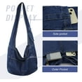 thumbnail image 3 of YOUI-GIFTS Denim Hobo Bags for Women Retro Jean Shoulder Bag Casual Jean Tote Handbags Vintage Satchel Bags for Teen Girls, 3 of 7