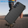 thumbnail image 3 of For Samsung Galaxy A16 5G Case with Built-in Screen Protector and Belt-Clip Holster, Tekcoo Military Grade Shockproof Rugged Full Protective Phone Case Kickstand Cover for Galaxy A16 5G - Black, 3 of 10
