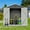 Type F, variant on Outdoor Storage Sheds, syngar 8' x 4' Metal Storage Shed, Garden Shed with Lockable Doors, Tools Storage Shed for Backyard, Patio, Lawn