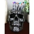 thumbnail image 6 of Ebros Set of 2 Tribal Tattoo Floral Skulls Stationery Pen Holder Desktop, 6 of 7