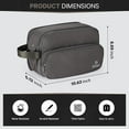 thumbnail image 5 of Toiletry Bag for Men, Travel Toiletry Bag Travel Essentials, Dopp Kit Water-resistant Shaving Bag,Bathroom Bag Toiletries Organizer,Classic Black(Polyster), 5 of 10