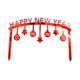 thumbnail image 2 of 10 piezas Feliz Año Nuevo para hornear pastel decoración acrílico Cupcake Pick suministros para fiestas (5 piezas arco rojo, 5 piezas Feliz Año Nuevo) kaili Sencillez, 2 of 4
