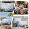 thumbnail image 5 of Blue Pumpkin Fall Outdoor Waterproof Pillow Covers, Thanksgiving Botanical Pastoral Decorative Rectangle Throw Pillowcase Sofa Cushion Sham for Patio/Couch/Chair, 20"x12" 2 Pack, 5 of 8