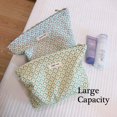 thumbnail image 2 of Bolsa de maquillaje STARDW Aesthetic Floral para mujeres y niñas de lona, 2 of 6