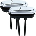 thumbnail image 1 of 2pcs Dual Flush Toilet Button Round Replacement Water Tank Push Button Supply, 1 of 5