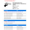 thumbnail image 2 of Brake Pedal Position Sensor - Compatible with 2015 - 2023 GMC Sierra 2500 HD 2016 2017 2018 2019 2020 2021 2022, 2 of 2