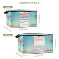 thumbnail image 2 of Foldable Clothes Storage Bags Clothes Organizer Bin with Clear Windows for Clothes Bedding Beach View, 2 of 6