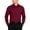 Burgundy, variant on Modena Mens Slim Fit Long Sleeve Solid Dress Shirt Colors