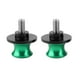 thumbnail image 1 of 2 deslizadores de carrete de brazo oscilante trasero CNC para motocicleta de 8 mm (verde), 1 of 9