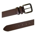 thumbnail image 3 of Duke Mens D555 Archie Antique Look Bonded Leather Buckle Waist Belt, 3 of 4