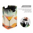 thumbnail image 3 of Yayeee Freestanding Laundry Hamper with Handle Collapsible Large Storage Basket for Clothes, Mid Century Glasses, 3 of 7