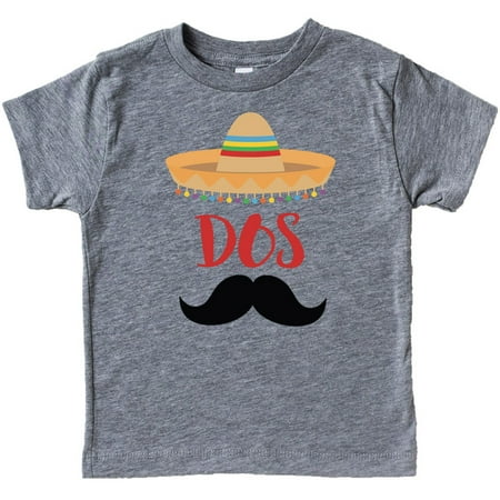

2nd Birthday Dos Shirt Fiesta Themed Second Birthday Sombrero Birthday Shirt Mustache Outfit for Baby Boys Granite Heather Shirt 3T