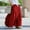 Red, variant on MORTTIC Maxi Skirt for Women Vintage Loose Fit with Pockets Elegant & Casual Solid Color Skirt for Spring/Summer