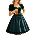 thumbnail image 3 of XFeng Women's German Dirndl Dress Bavarian Oktoberfest Carnival for Holiday, 3 of 7